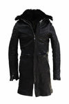 Incarnation 15297cc double zipper hooded leather jacket